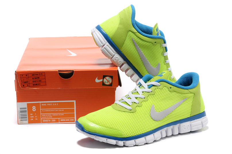 Nike Free 3.0 hommes verts bleus nouvelles chaussures hommes (1)